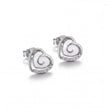 Pave Heart Studs
