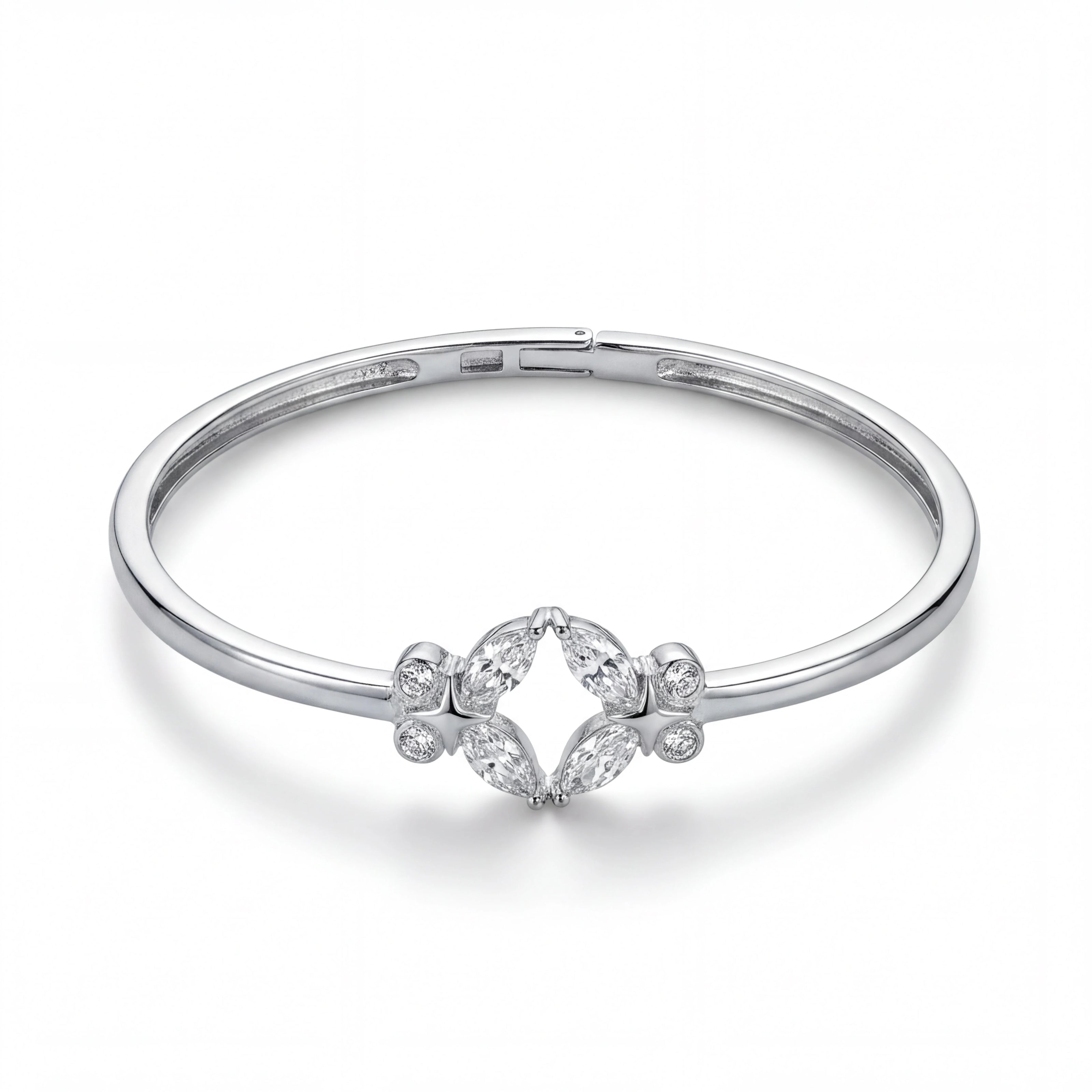 Marquise Floral Bangle