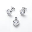 CZ Heart Duo Set