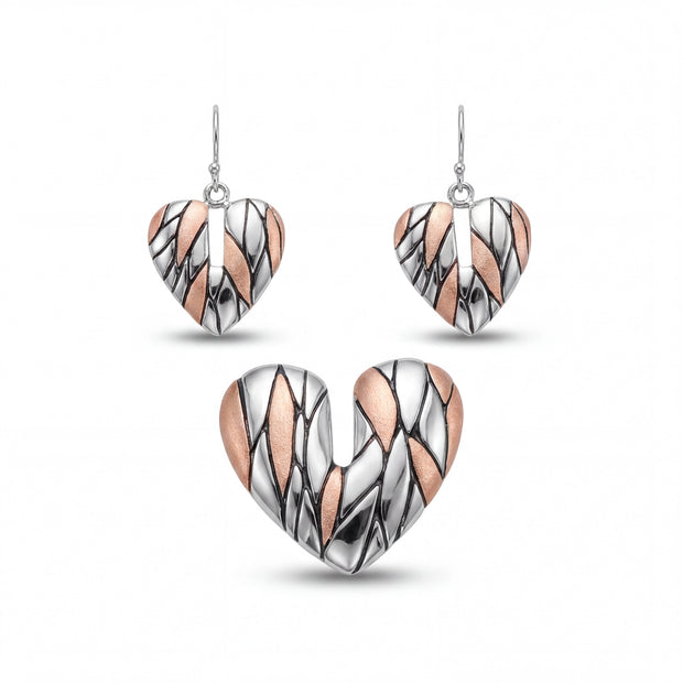 Two-Tone Heart Set