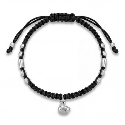 Swan Macrame Anklet