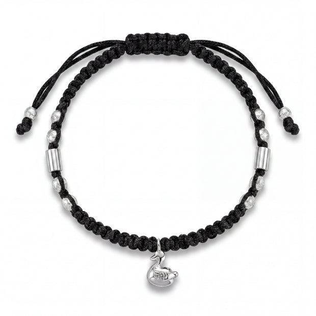 Swan Macrame Anklet