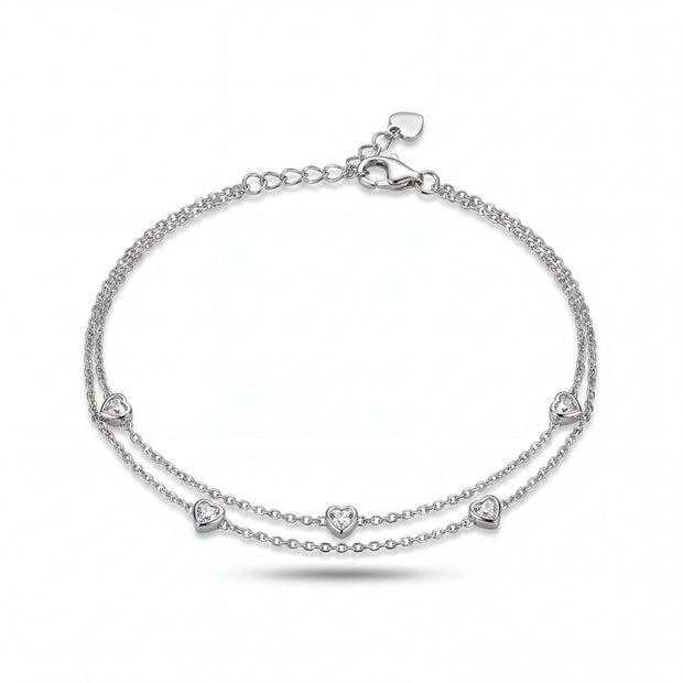 Heart Duo Anklet