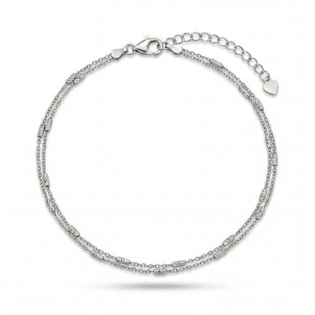 Layered Bead Anklet