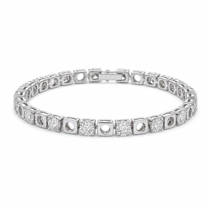 Geometric CZ Bracelet