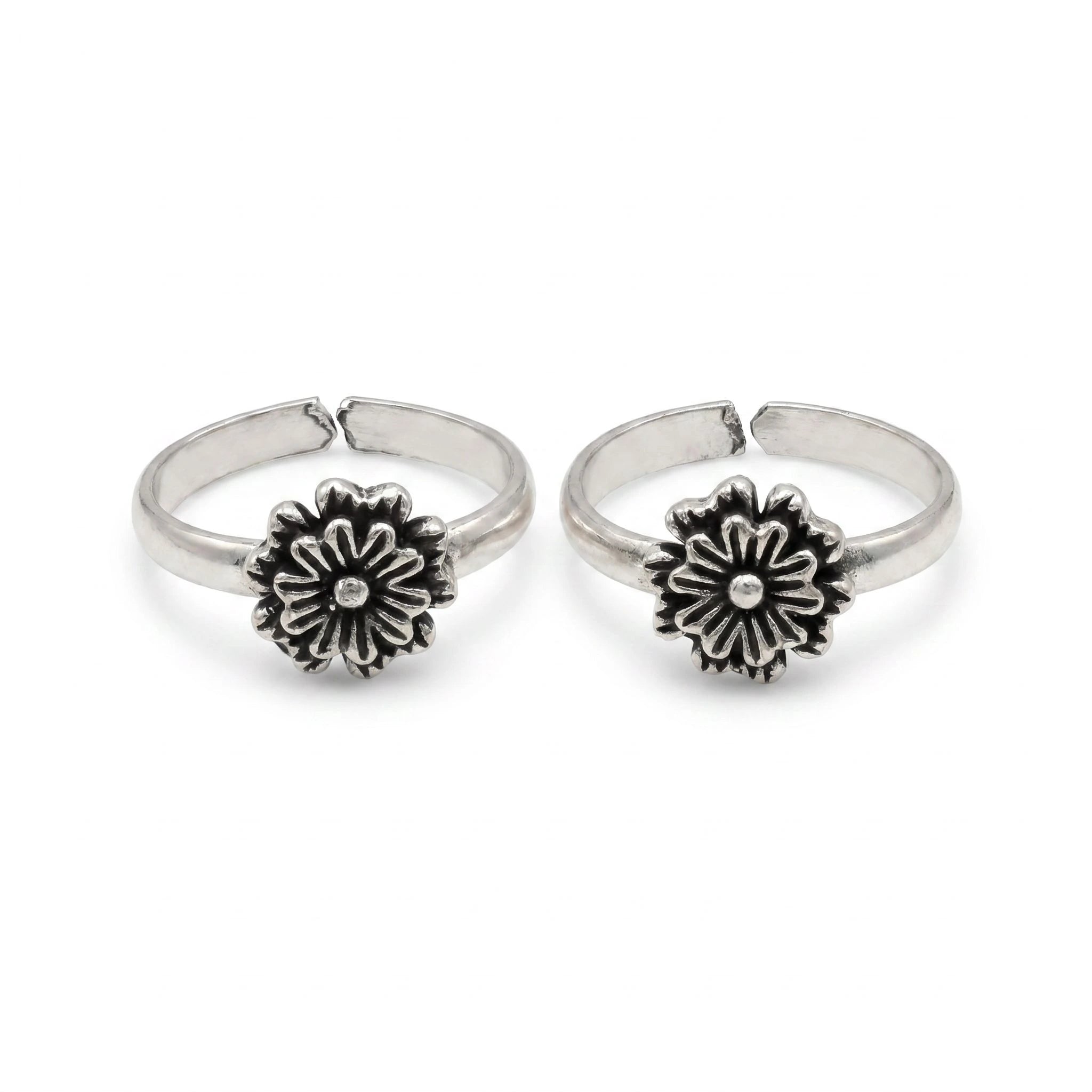 Floral Toe Ring