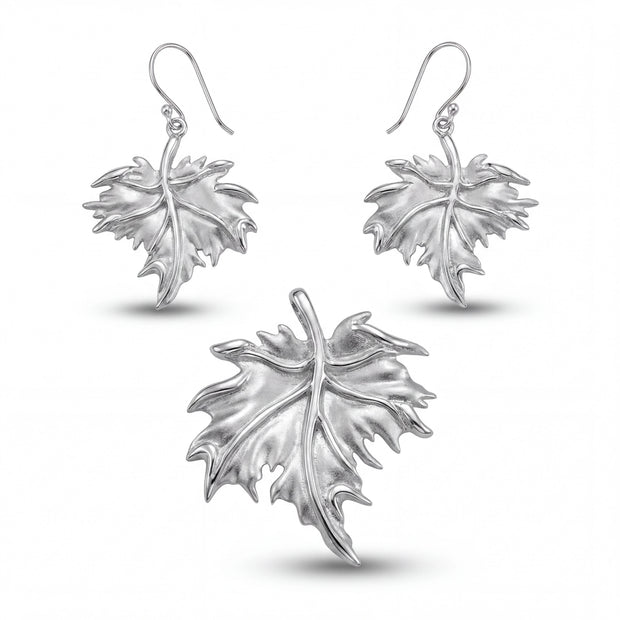 Vine Leaf Pendant Set