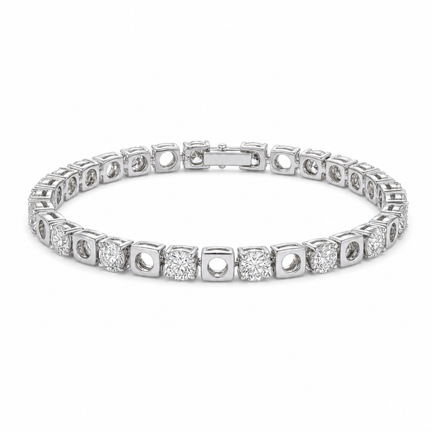 Geometric CZ Bracelet