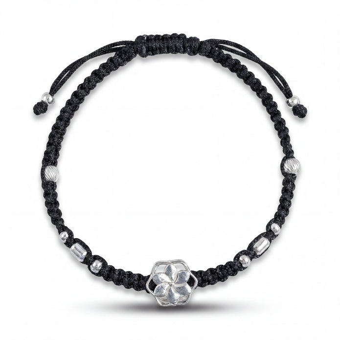 Floral Macrame Anklet