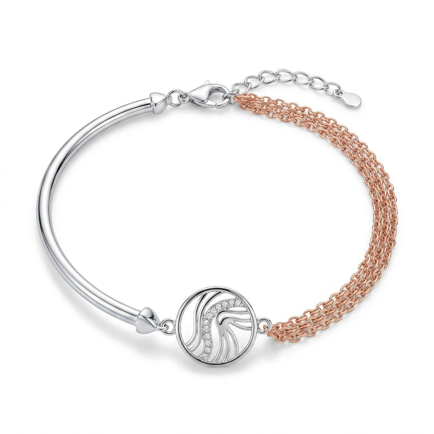 Wave Dual-Tone Bracelet