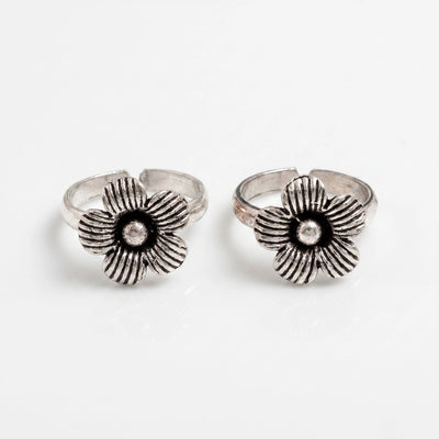 Floral Toe Rings
