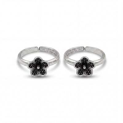 Floral Charm Toe Rings
