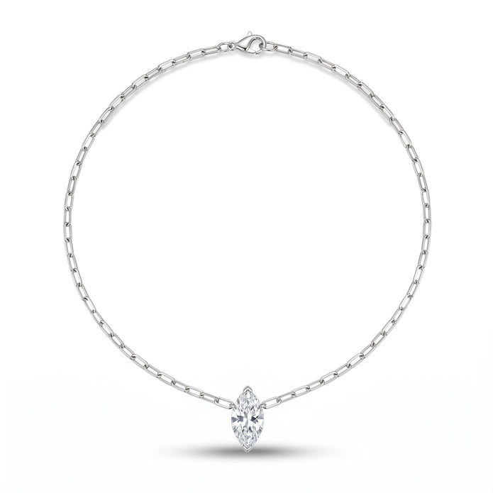 Marquise Paperclip Necklace
