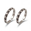 Textured Bead Toe Rings