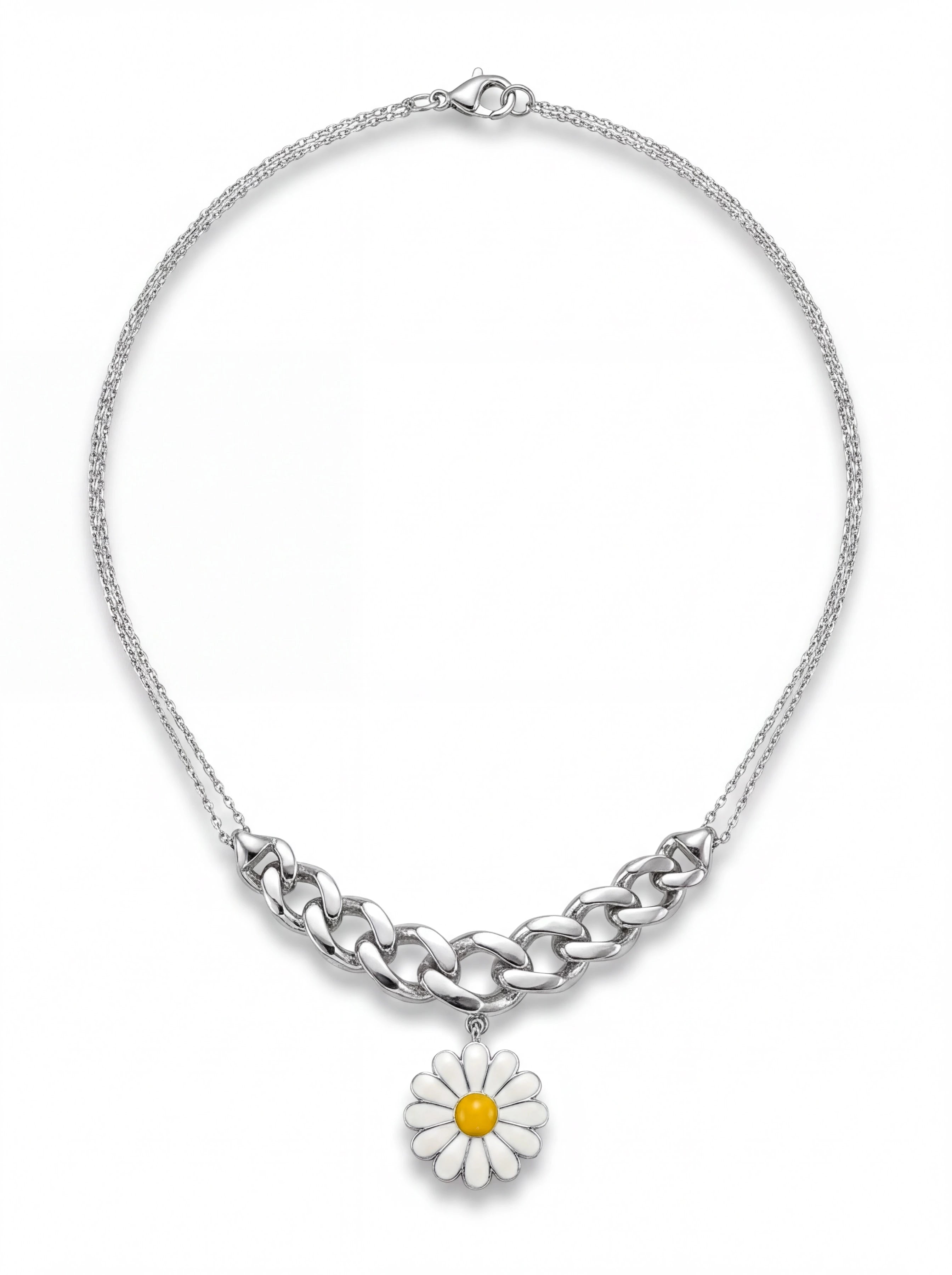 Daisy Curb Necklace