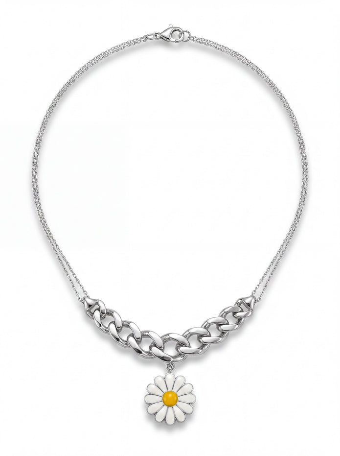 Daisy Curb Necklace