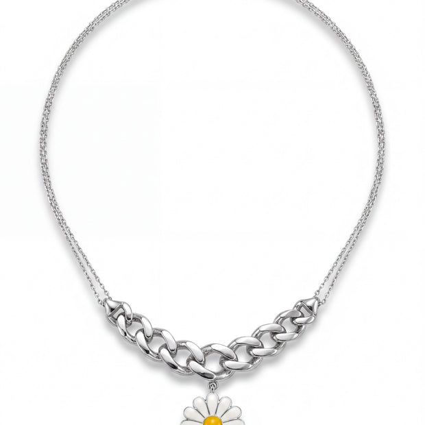 Daisy Curb Necklace