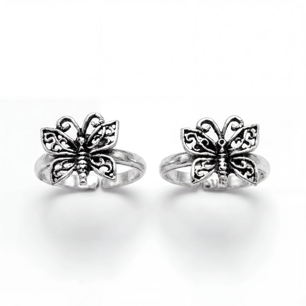 Butterfly Charm Toe Rings