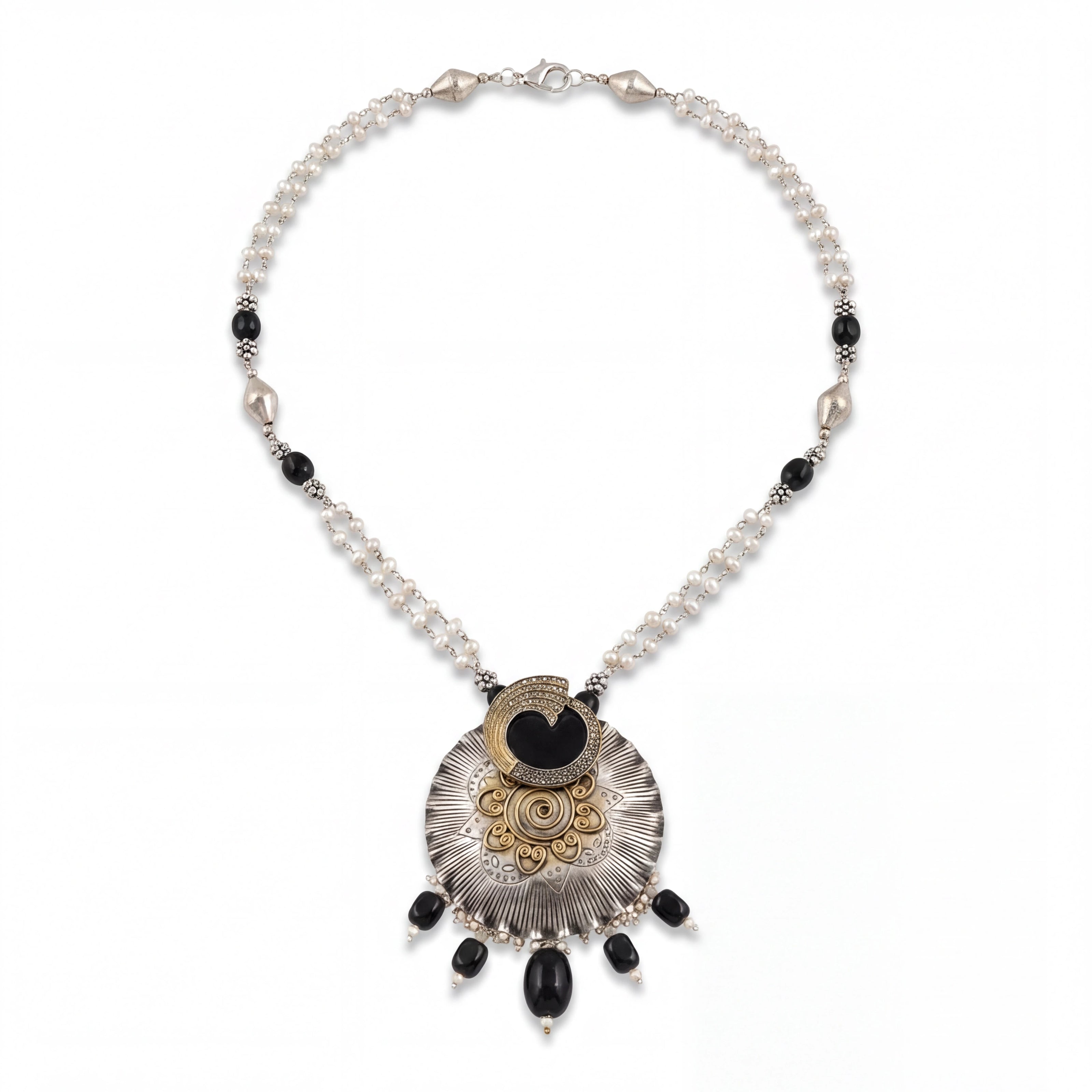 Onyx Pearl Necklace
