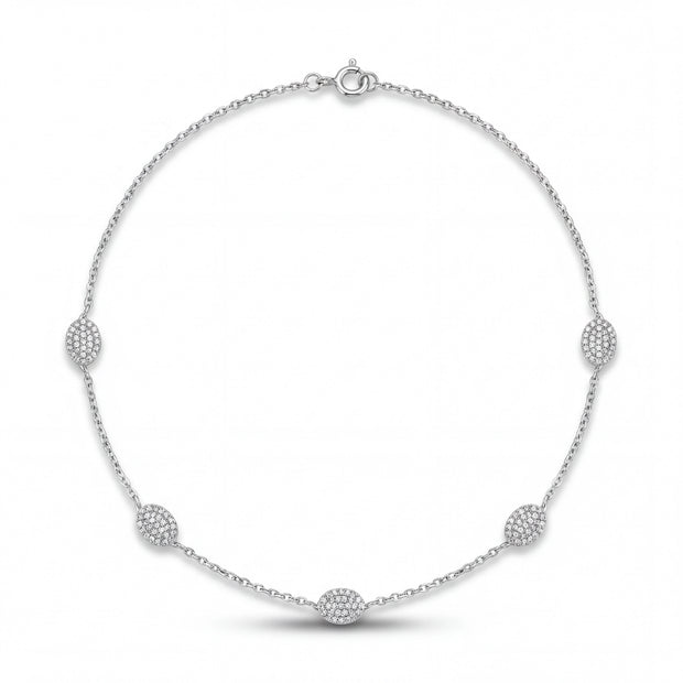 Pavé Station Necklace
