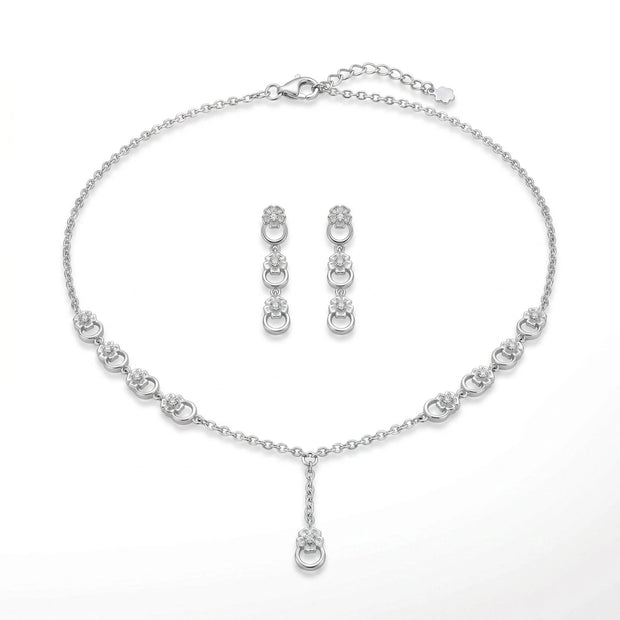 Floral Dangle Set