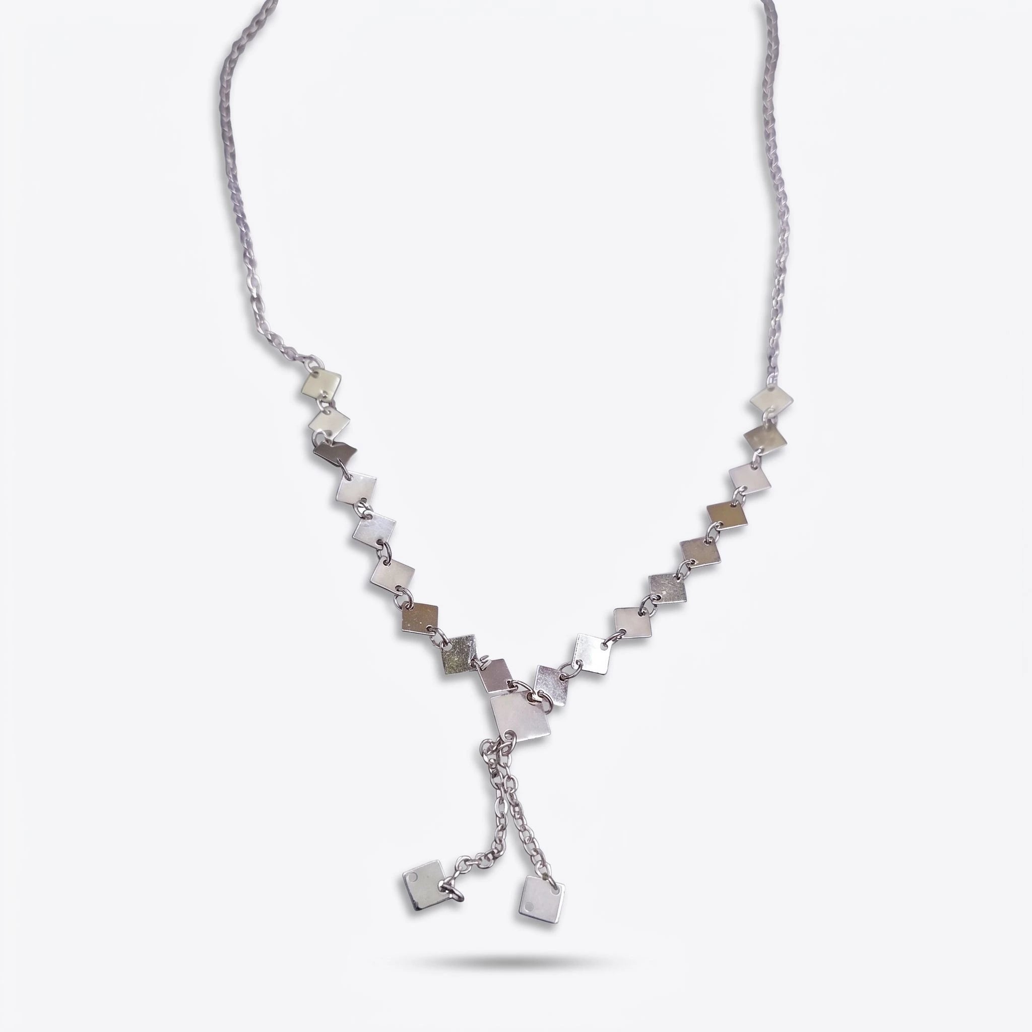Geometric Drop Necklace