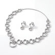 CZ Link Necklace Set