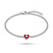 Red Heart Charm Bracelet