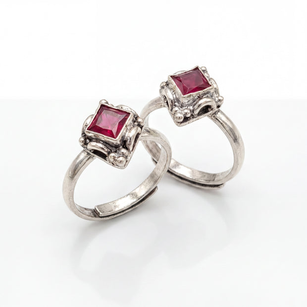Ruby Vintage Toe Rings