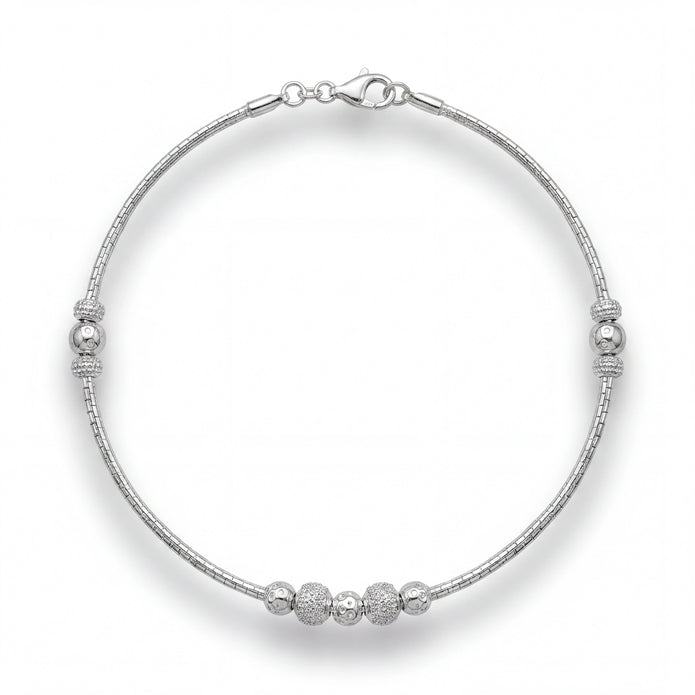 Textured Bead Anklet