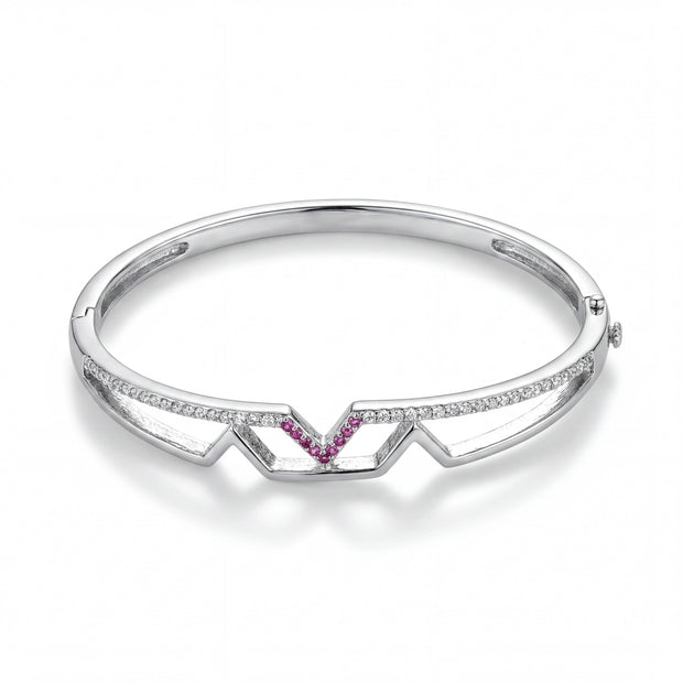 Pink Geo Bangle