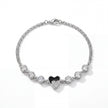 Black Heart CZ Bracelet