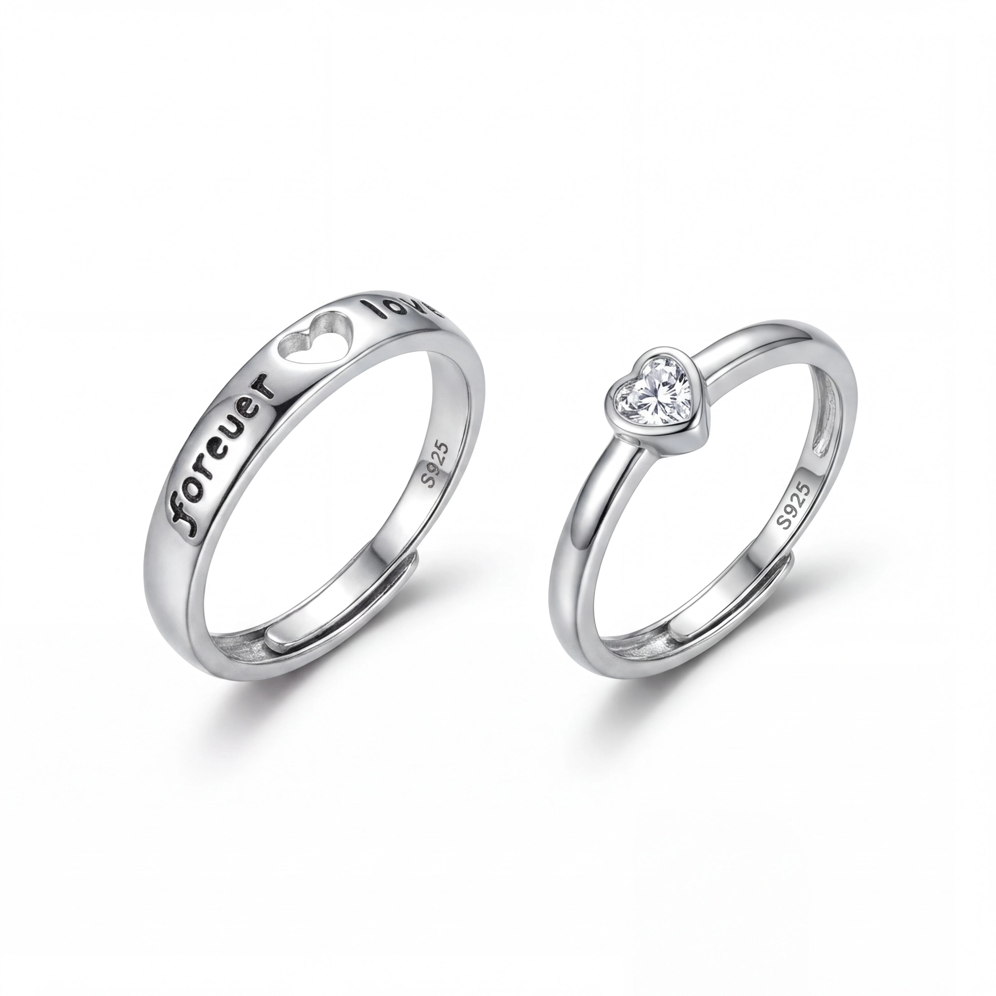 Heart Couple Rings