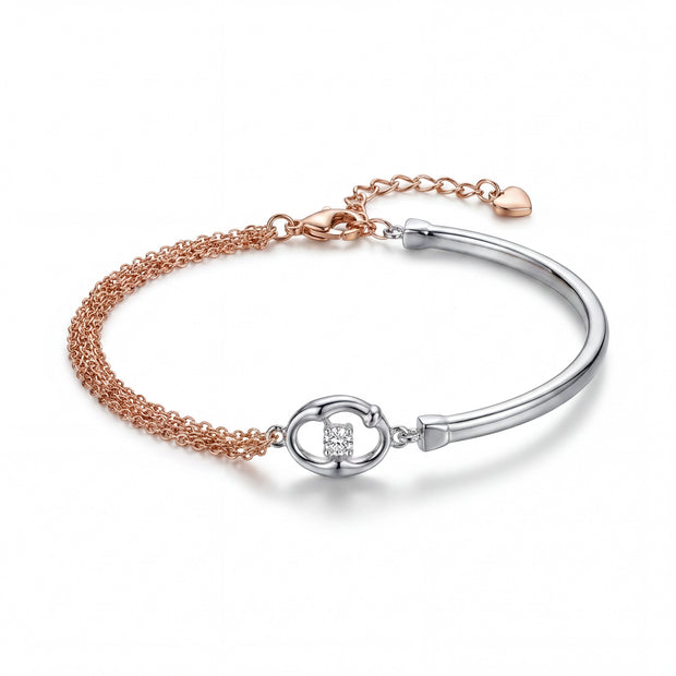 Two-Tone Link Bracelet