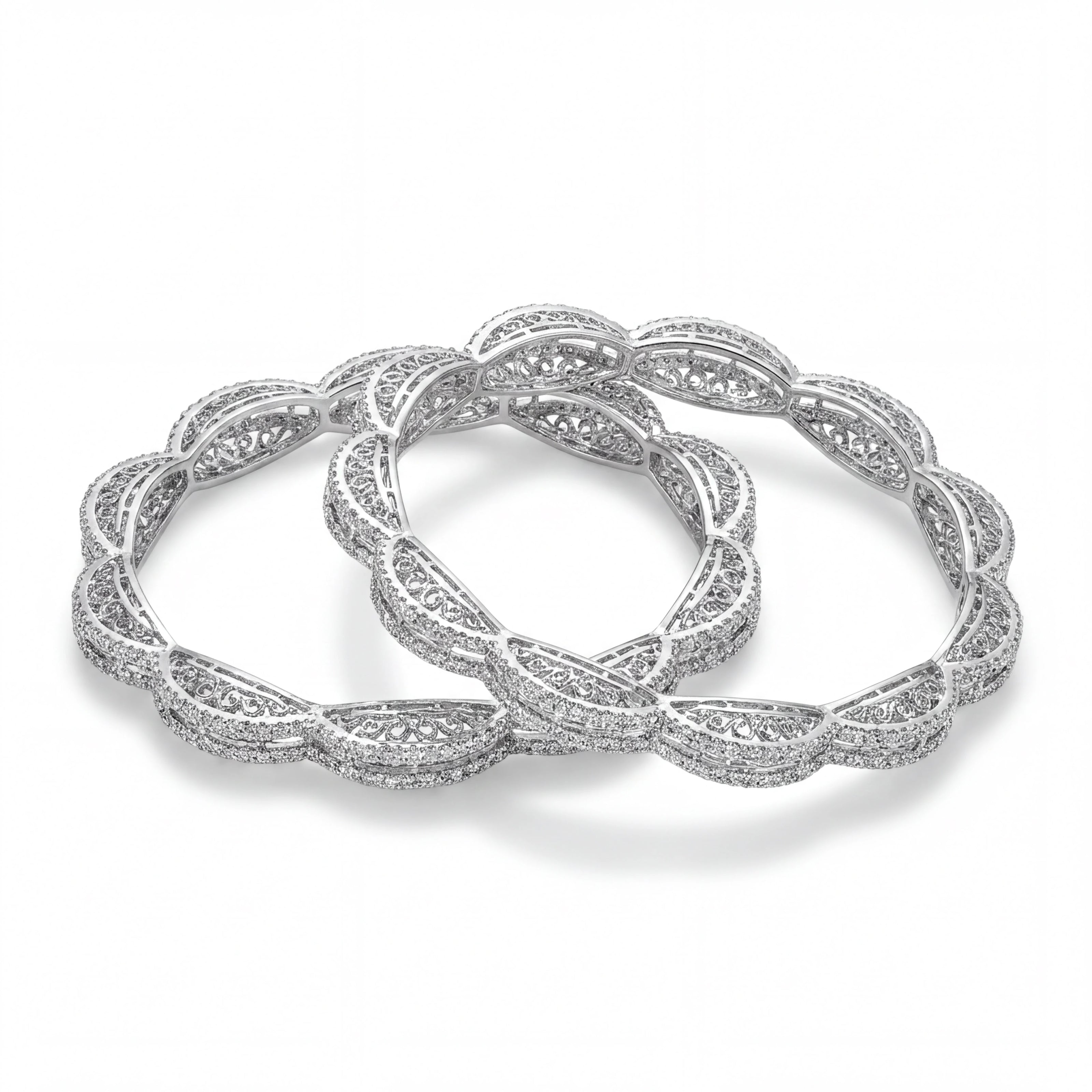 Filigree Scallop Bangles