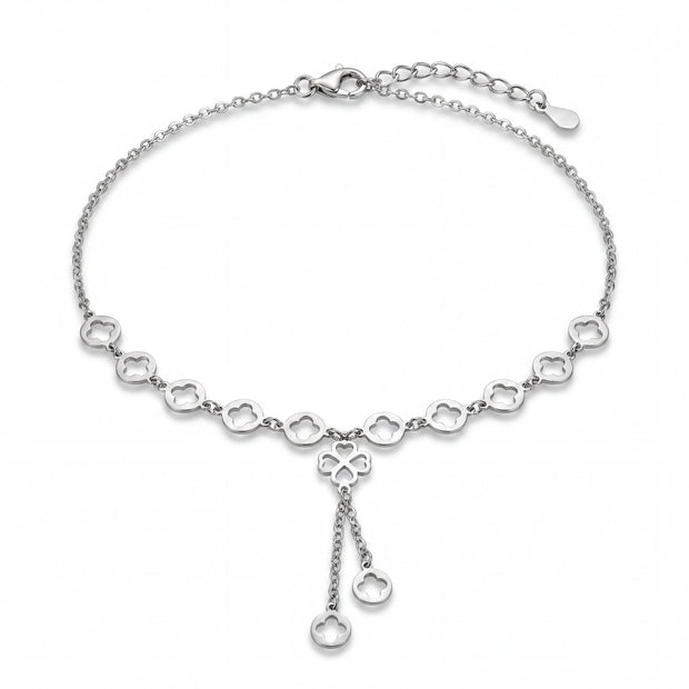 Clover Dangle Anklet