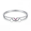 Pink Geo CZ Bangle
