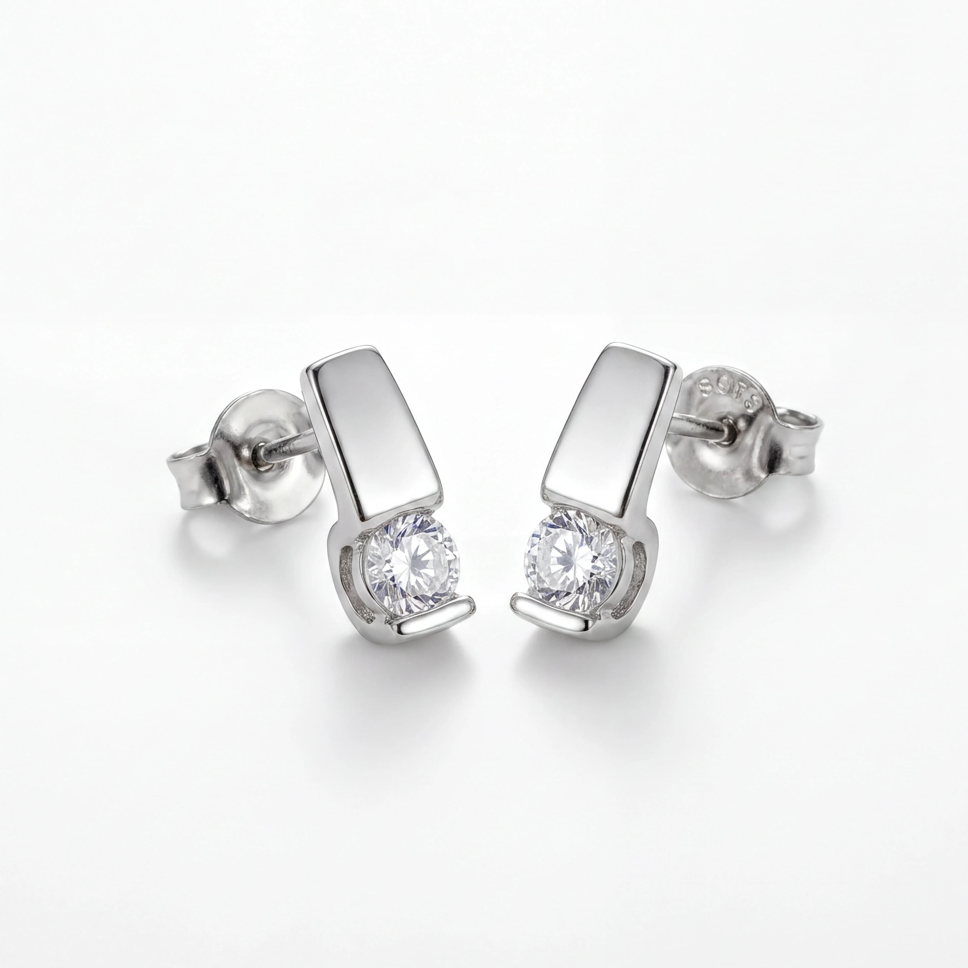 Bar CZ Studs