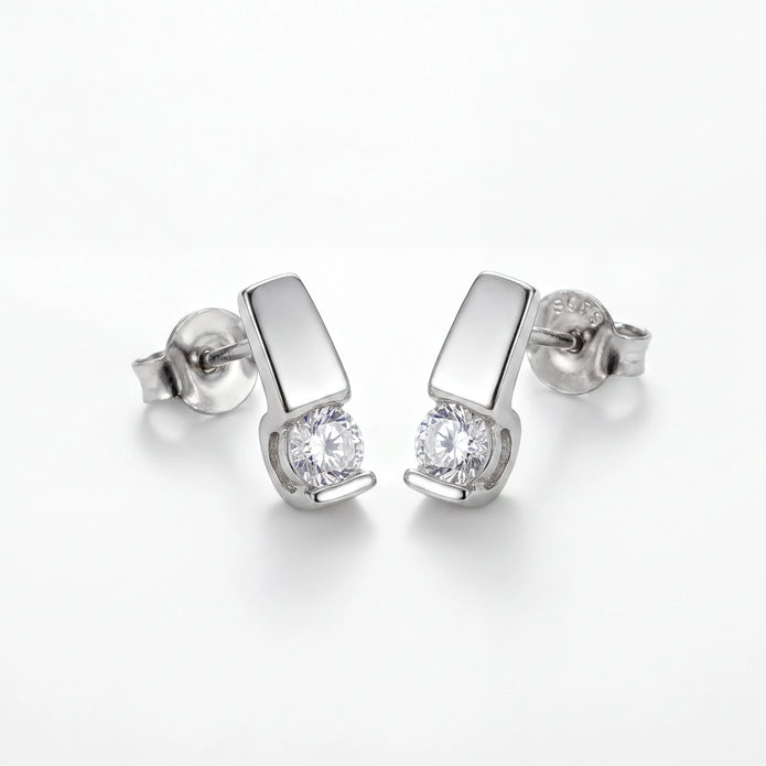 Bar CZ Studs