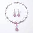 Pink Floral CZ Set