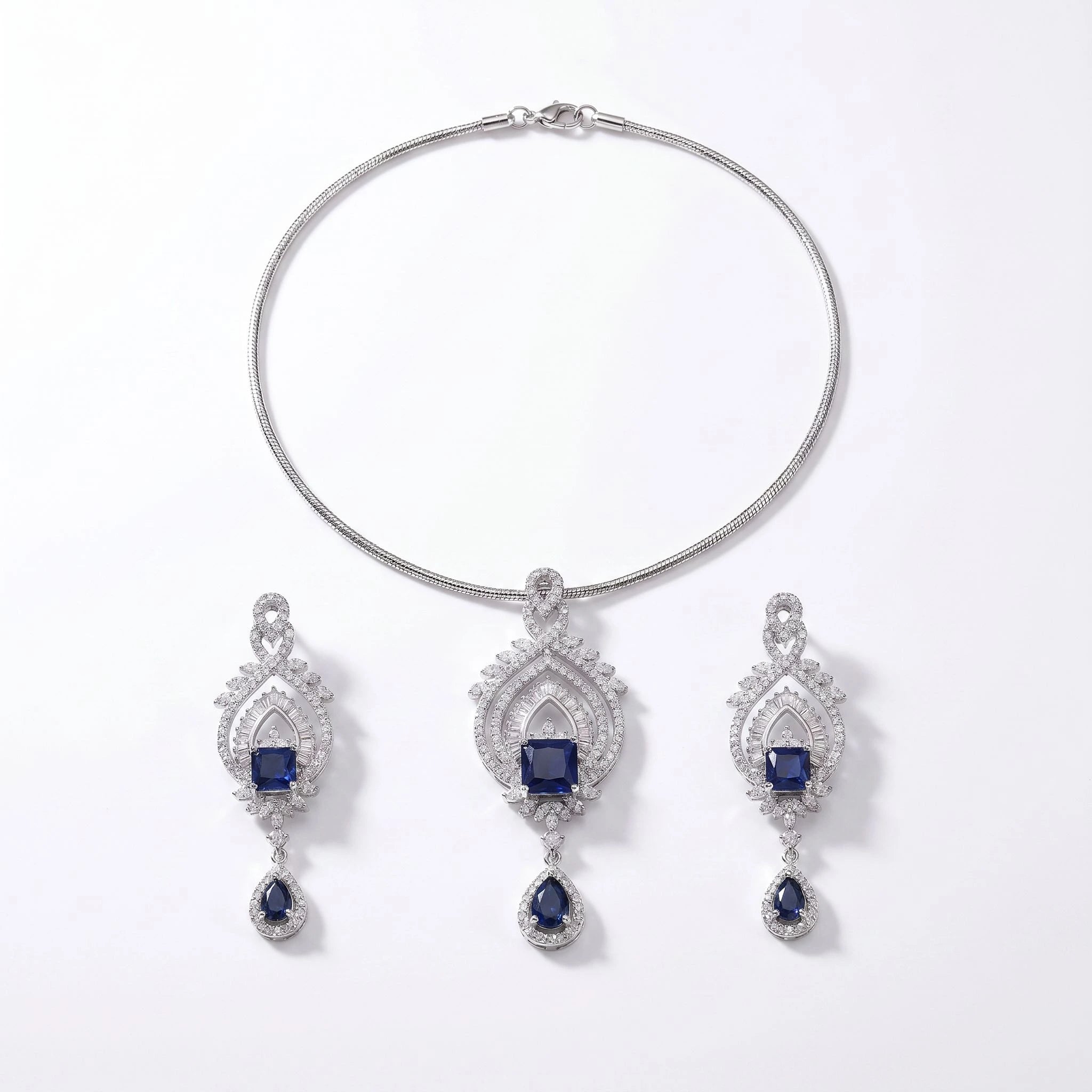 Blue Zirconia Set