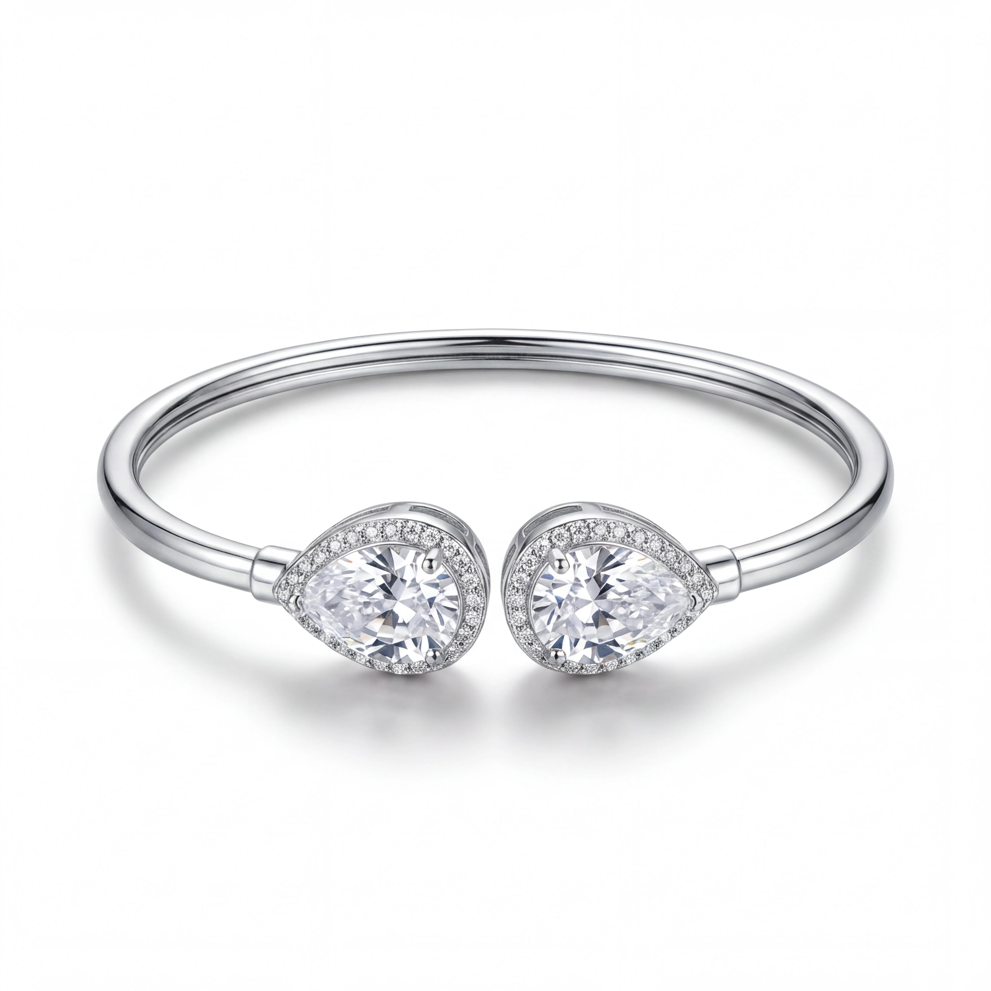 Pear Halo Bangle