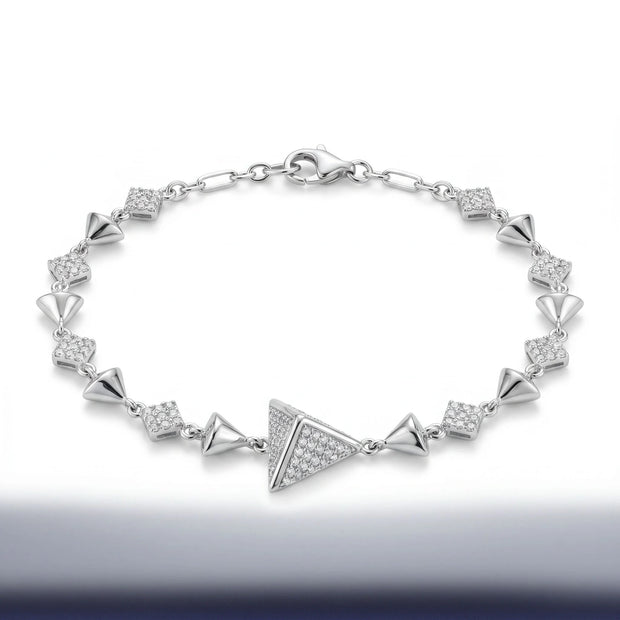 Pavé Pyramid Bracelet