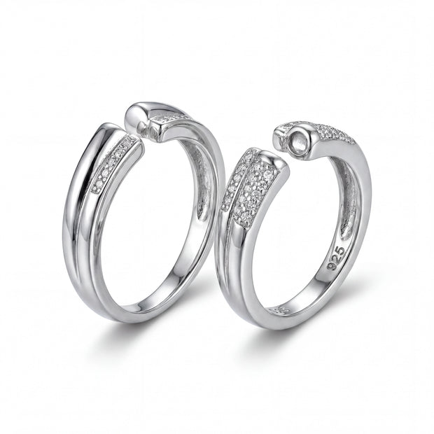Pavé Open Band Ring
