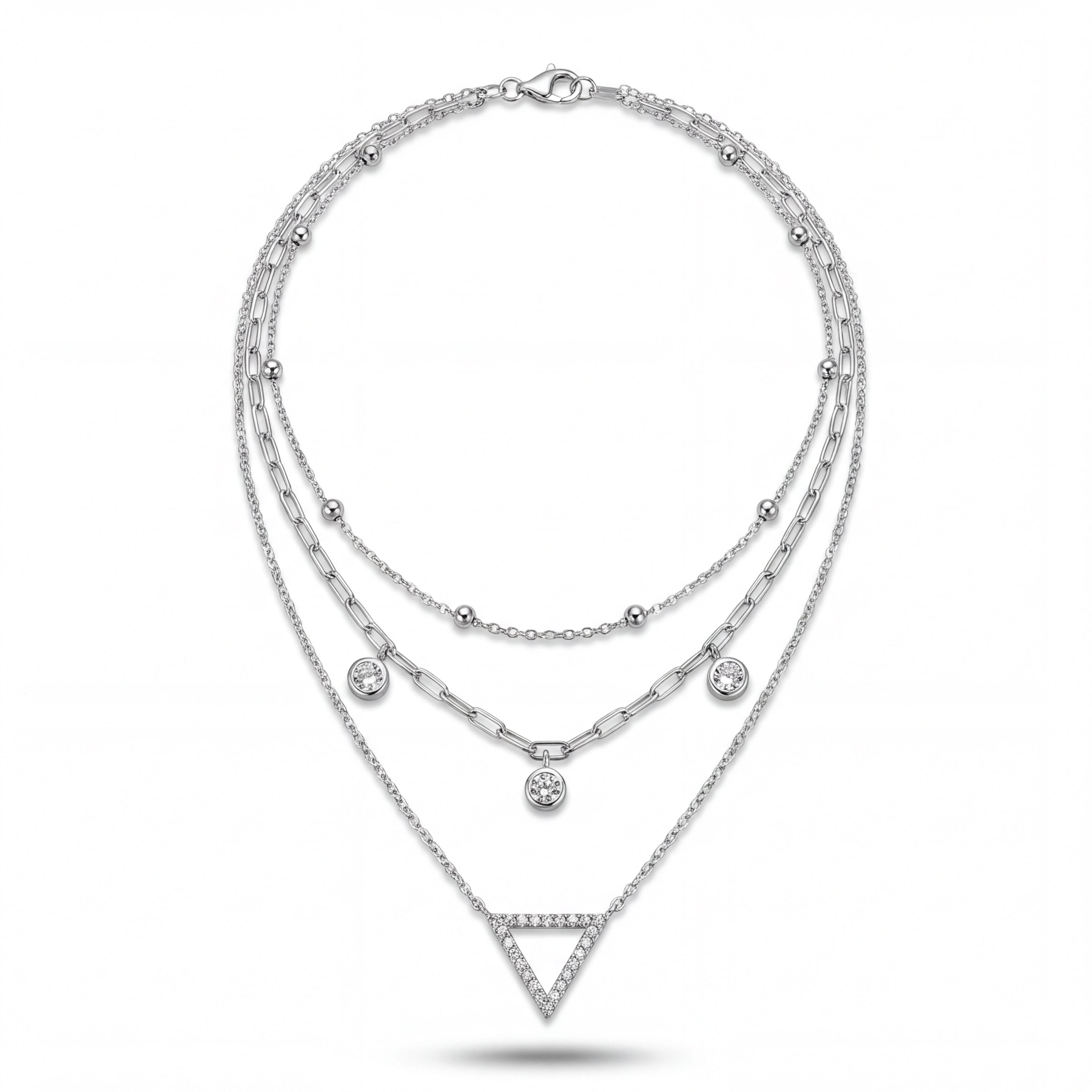 CZ Layered Necklace