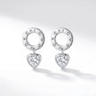Love Heart Drop Earrings