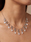 CZ Hearts Dangle Necklace — 2