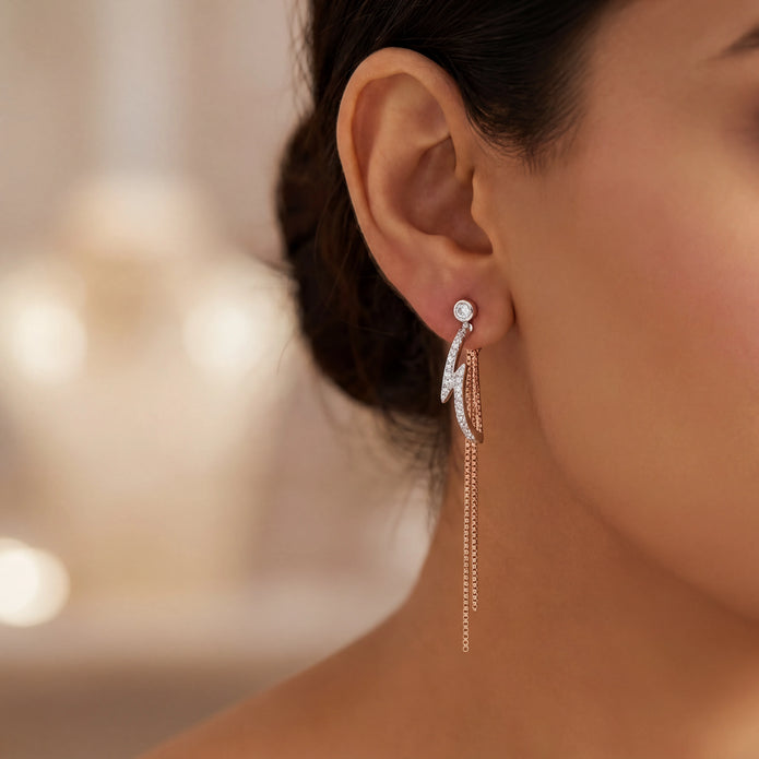 Lightning Tassel Earrings — 2