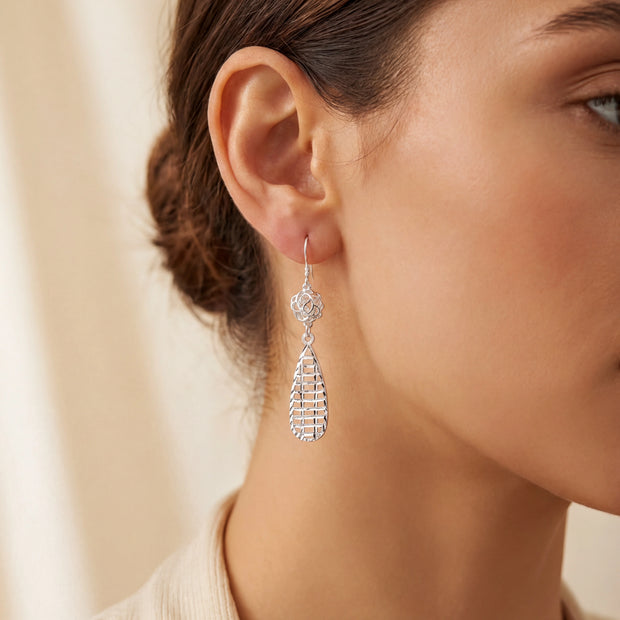 Filigree Basketweave Drops — 2