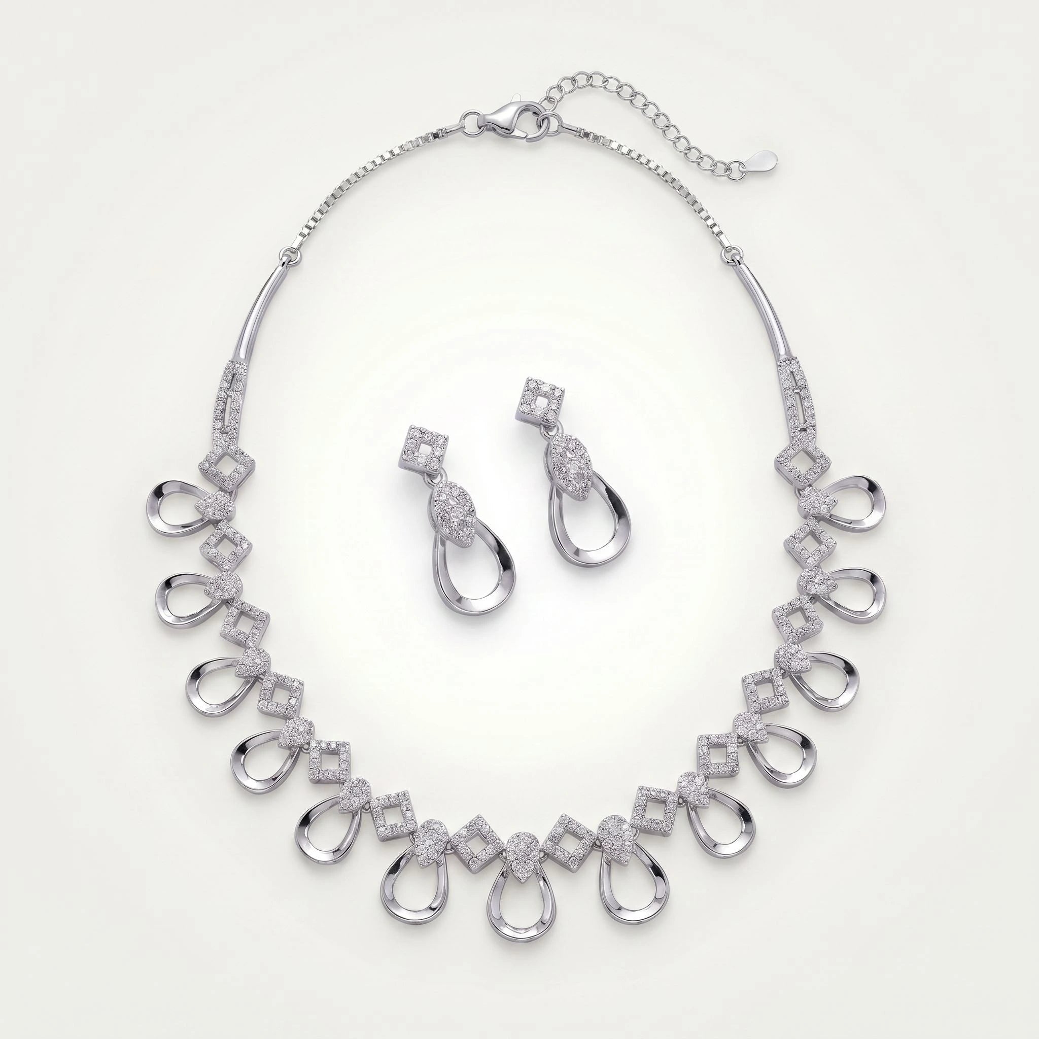 CZ Teardrop Set — 2